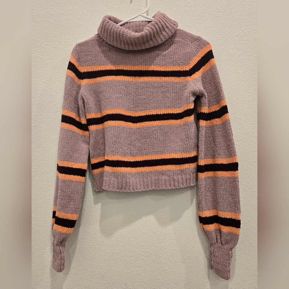 Wild Fable Orange and Nude  Cowl Neck Sweater‎